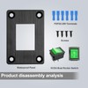 GUETNEU 1Pcs Green LED KCD4 Boat Rocker Switch 2-Position 4-Pin