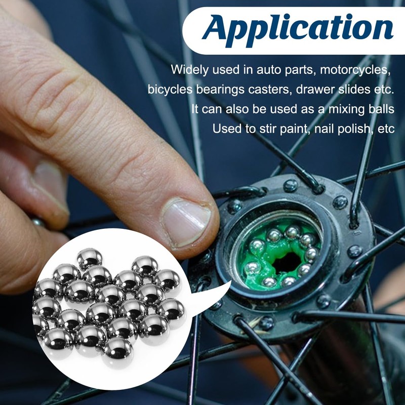 Ball Bearings 610 Pcs 6 Size Assorted Loose Bearing Balls