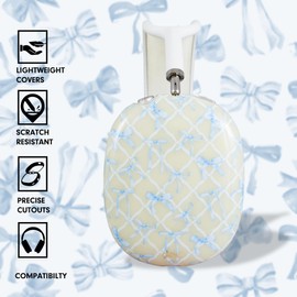 Sonix Protective Case Cover for AirPods Max Headphones | Blue Bows