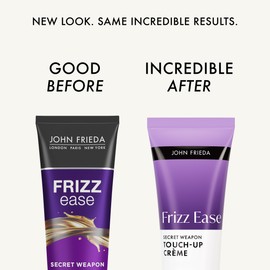 John Frieda Frizz Ease Secret Weapon Touch-Up Crème - Anti-Frizz Styling Cream for Smooth, Frizz-Prone Hair, 4 Oz
