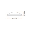 PATIKIL 10pcs 25mm Diameter 8mm Height Flat Convex Lens Acrylic