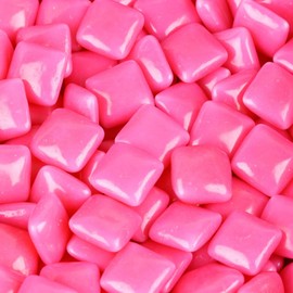 Bayside Candy Chiclets - Chewing Gum - Gumball Machine Refills - Bulk Candy (Pink Chiclets, 1LB)