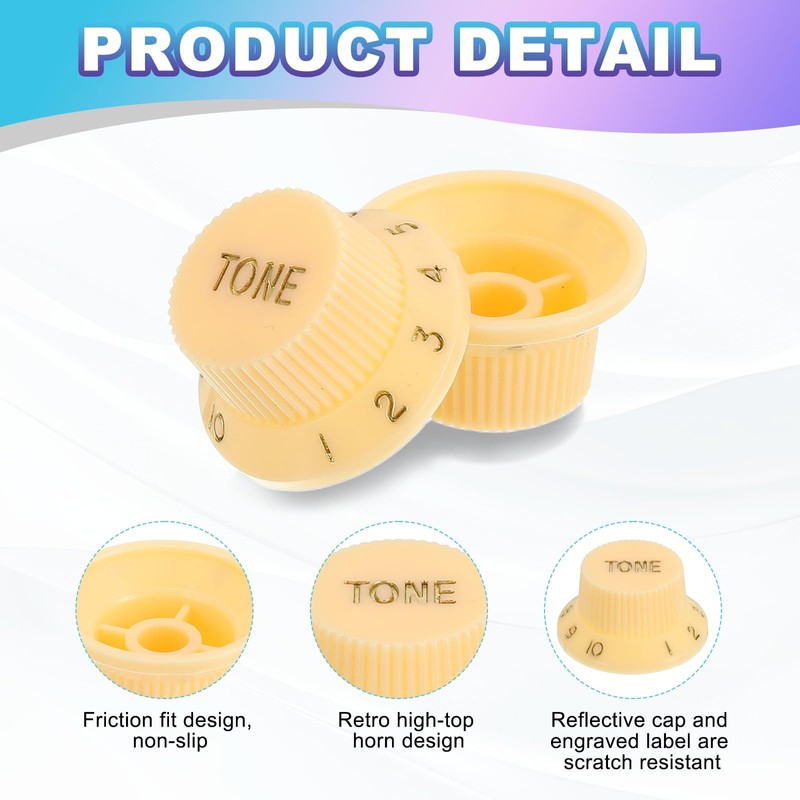 MECCANIXITY 3pcs Metric Top Hat Bell Knobs, 1 Volume 2