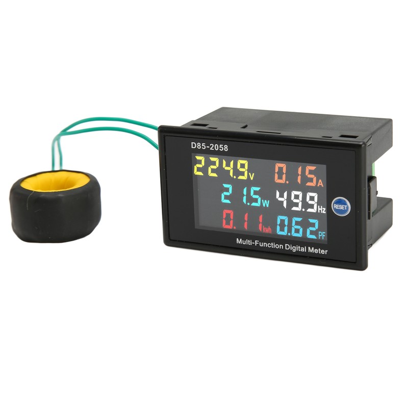 AC Meter Single Phase LCD Digital AC Panel Meter Voltage