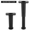 QWORK® Set of 2 height-adjustable furniture feet with base, height