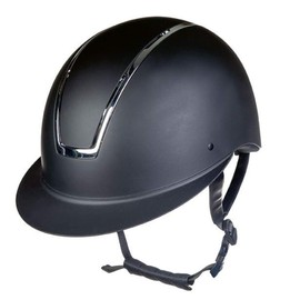 HKM Lady Shield Riding Helmets Black/Shiny Silver S, 9179, S = 52-54 cm