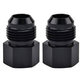 EVIL ENERGY 10AN Male Flare to 1/4 NPT Female Fitting Adaptor Aluminum 2PCS