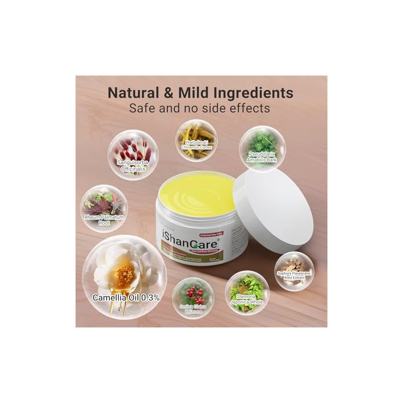 First Aid Burn Ointment with Camellia Oil - Natural Relief