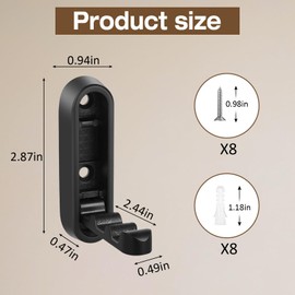 Gonggi 4pcs Glod Foldable Coat Hook for Wall - Heavy Duty Folding Space-Saving Hooks, Collapsible Flip Down Wall Mount Hooks for Hanging Coats, Jackets, Bags, Towels, Keys, Bathroom Kitchen