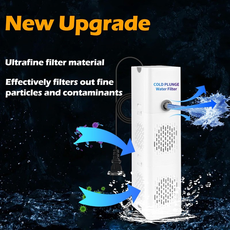 GFYYBKJ Cold Plunge Filter, 500 GPH Cold Pod Ice Bath