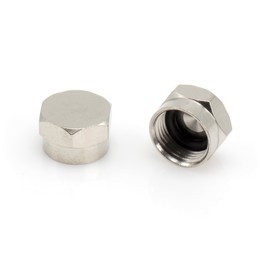 THE CIMPLE CO Coaxial F Cap (F81 Cap) Weather Cap - for Coax Ground Blocks, splitters, or Other F Connectors - Protects Female Connection for Future use - (4 Pack)