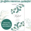 Perpetual Calendar - 12-Month Undated Calendar from Jan. to Dec.,