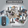 PANDAAR Home Intercom System,Two Way Voice Intercom Doorbell,Long Range,Rechargeable Wireless