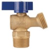 NIBCO Fig No QT74X, 3/4 in. Brass Boiler Drain, Quarter-Turn,