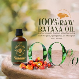 SALUBRITO Batana Organic Oil 120 ml, 100% Pure, Cold Pressed Batana Oil for Hair and Skin Care, Deep Nourishing Scalp, Natural Hair Oil for Men Women