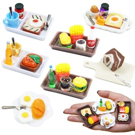 37 Pieces Miniature Food and Drink, Miniature Dollhouse Accessories, Gnome Accessories, Kitchen, Miniature Food Set, Miniature Food and Drink, Dollhouse Food Accessories, Decoration Christmas
