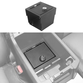 CheroCar Armrest Locking Storage Safe Box Center Console Armrest Organizer Gun Safe Box with Password Compatible with Toyota 4Runner 2010-2025,Interior Accessories