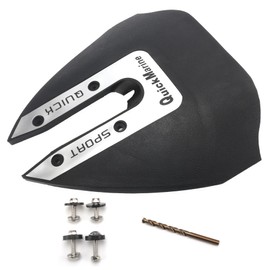 QuickMarine Whale Tail Hydrofoil Stabilizer for Marine 8-40 HP Outboard Motors and Most Sterndrive Engines Silver