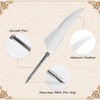 Feather Quill Pen Set, Retro Leather Notebook Feather Dip Pen