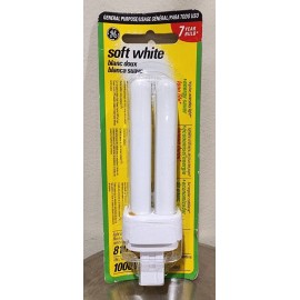 GE 13W 2-Pin Soft White 2700K Compact Fluorescent Lamp - F13 DBX23T4/SPX27 - NEW
