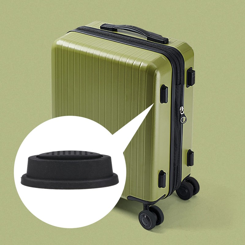 BQLZR Luggage Holder Side Bolt Base Replacement Black Feet Pad