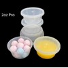 50 Round Food Containers | 2oz Plastic Pots with Separate