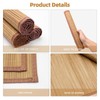 Piuluvor® Set of 4 Bamboo Placemats, 45 × 30 cm
