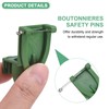 M METERXITY 20-Pack Boutonnieres Safety Pins, Plastic Triangle Corsage Pin