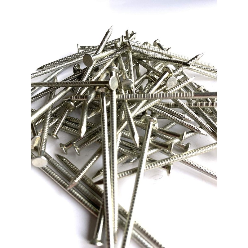 100 x 40mm Annular Ring Shank Nails Steel Zinc Plated