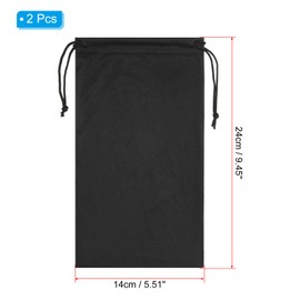 PATIKIL 2 Pcs Ski Goggles Bag Soft Microfiber Pouch Protective Storage Case Sleeve with Drawstring for Snow Goggles Camera Lens