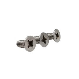 Hinge Outlet Satin Nickel Machine Screws for Door Hinges, #10-24 Thread x 1/2" Length - 24 Pack