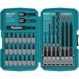 Makita T-01373 38 Piece Impact Drill-Driver Bit Set , Black