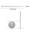 JEGONFRI 60 Pieces Hardware Nails, 3 Inches Nickel Plated Carbon
