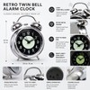 Twin Bell Alarm Clock for Heavy Sleepers – Retro Metal