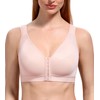 HACI Women's Front Closure Posture Bra Full Coverage Back Support