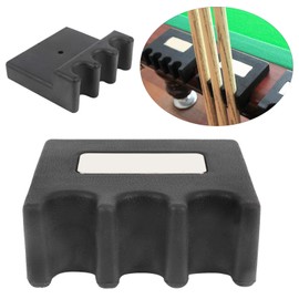 Drfeify Billiards Pool Cue Stick Holder, Simple Installation Rest Cue Rack Rod Accessories (Can Hold 3 Cues)
