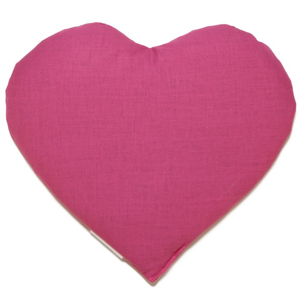 Rapeseed Cushion Heart Approx. 30 x 25 cm – Pink
