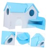 WOONEKY Double Layer Guinea Pig House Hideout Durable Small Animal