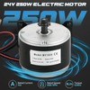 NATGAI 24V 250W Brushed Permanent Magnet Electric Motor Generator |
