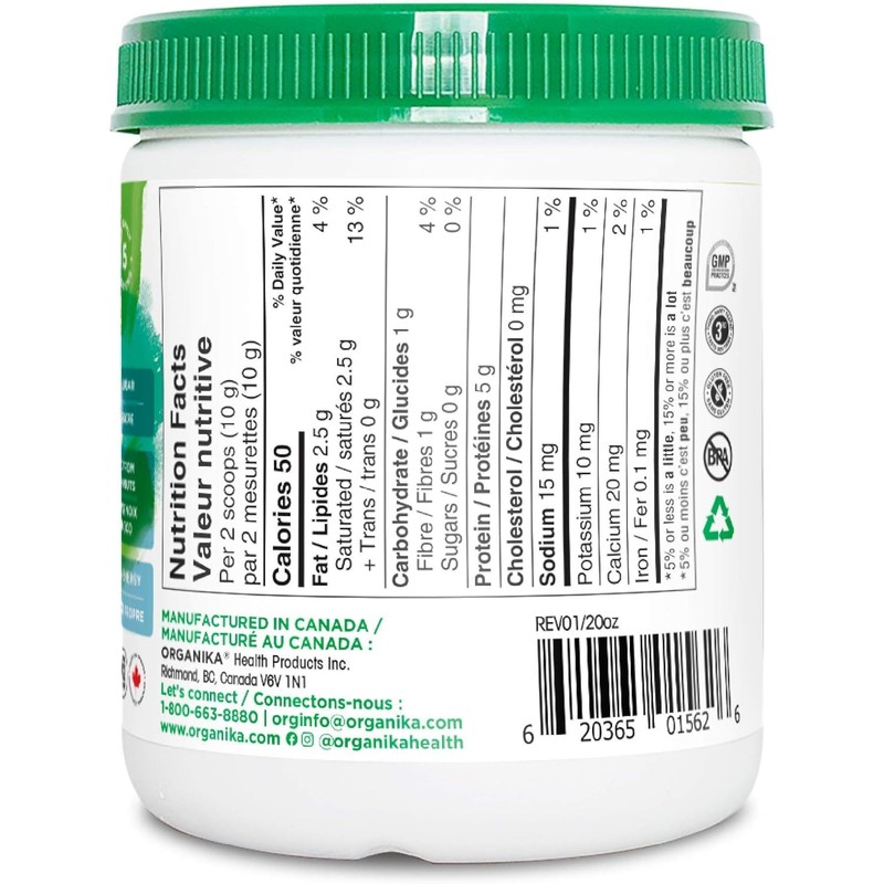 Organika Enhanced Collagen Boost with MCT Oil Powder and Vanilla