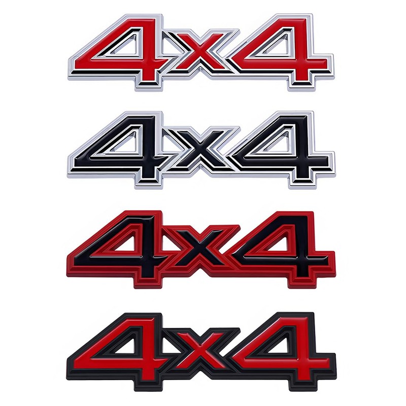 1pc 4X4 Car Tailgate Side Rear Trunk Metal Emblem Badge