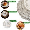 AimtoHome White Round Paper Doilies,4.5 Inch Lace Doilies for Dessert