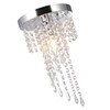 Crystal Flush Mount Chandelier Fixture Elegant Modern Ceiling Light Lamp