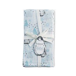 Cooksmart 1552 On a Frosty Winter Morning Pack of 4 Cotton Napkins