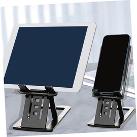 Operitacx Adjustable Foldable Phone Stand for Desk Cell Phone and Tablet Holder Up to Portable Design for Hands Viewing Streaming and Live Broadcast