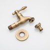 Antique Brass Garden Hose Faucet Wall Mounted Basin Sink Water