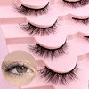 3D Falsche Wimpern Katzenauge, Flauschiges Volumen Curly Cat-Eye Künstliche Wimpern