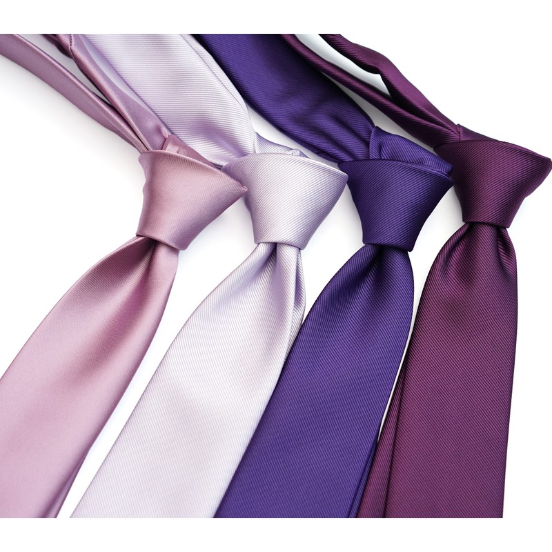 ZENXUS Extra Long Solid Tie for Men Big and Tall,