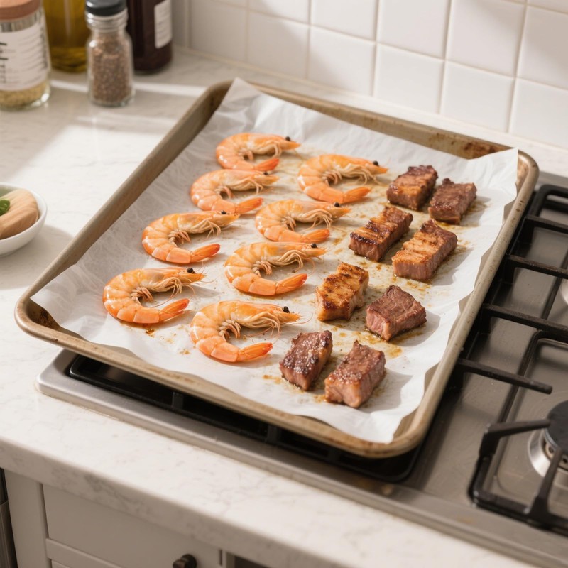 White Parchment Paper Sheets for Baking, Precut Nonstick Baking Paper