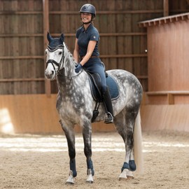 HORZE Anna Women's Silicone Full Seat Breeches with Phone Pocket - Obscure Night Dark Blue - 26